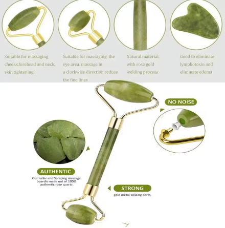 Gua Sha & Jade Roller Set