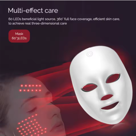 LED facial light therapy mask