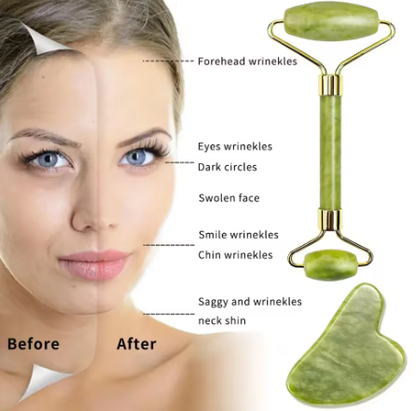 Gua Sha & Jade Roller Set